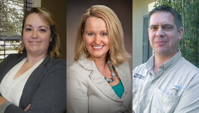 Samantha Gaddis, Shannon Claunch, and Chris Deweese