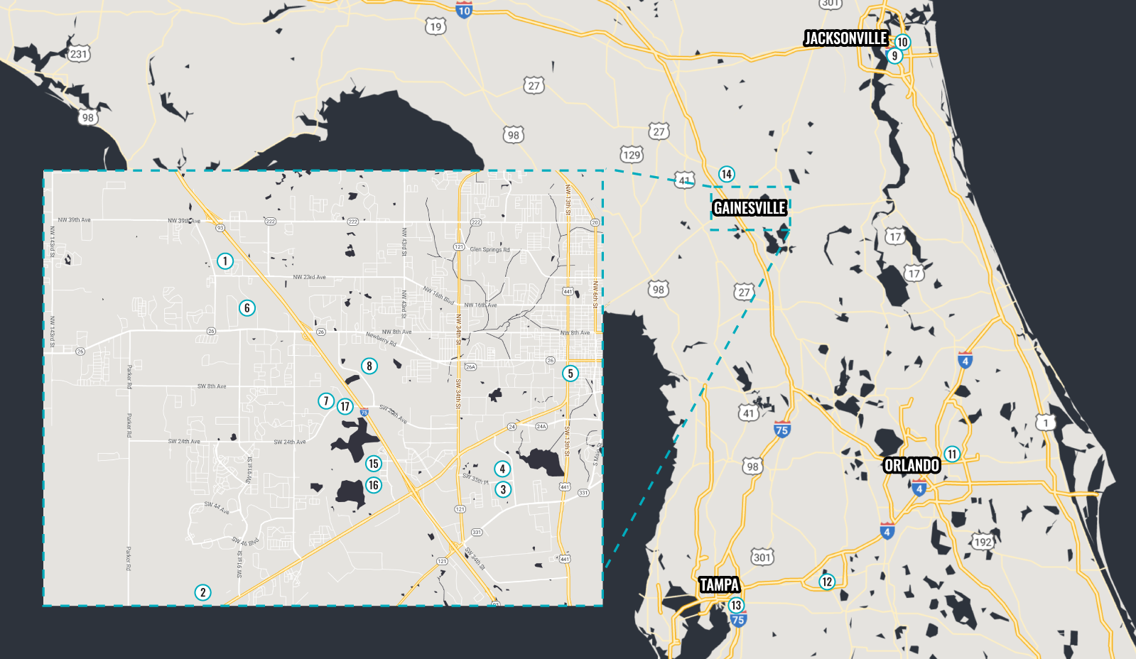 map of CMC communities